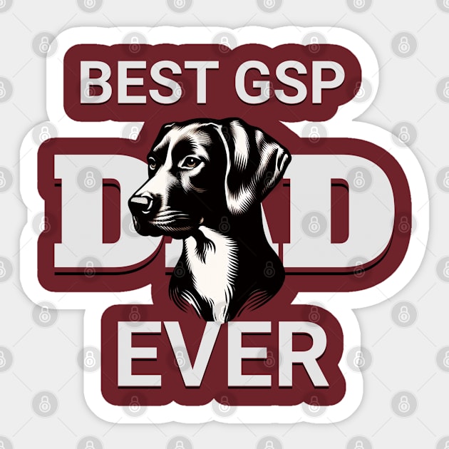 BEST GSP DAD EVER Sticker by Imaginate